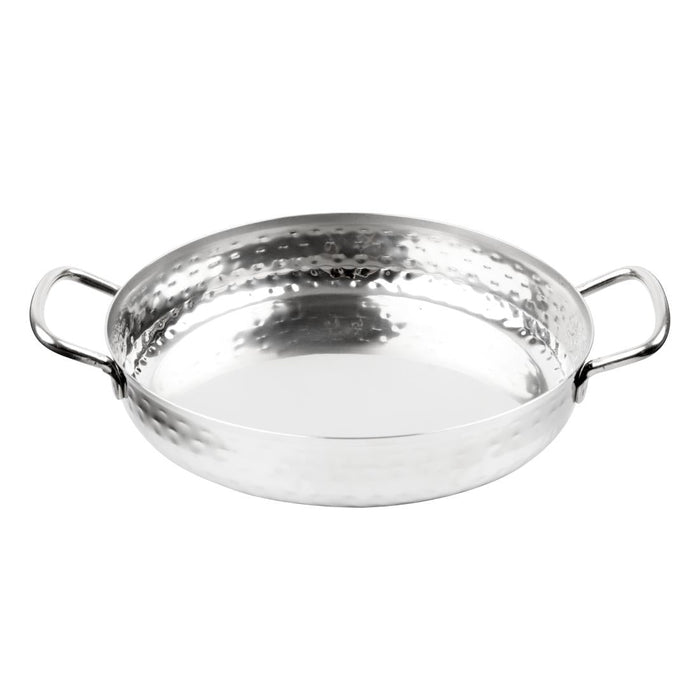 Olympia Table Presentation Handled Dish Stainless Steel Hammered 180mm Olympia