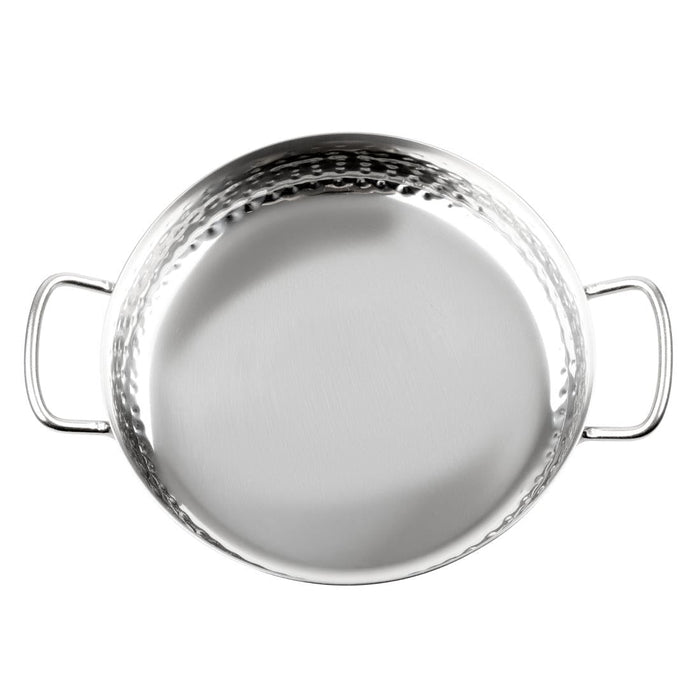 Olympia Table Presentation Handled Dish Stainless Steel Hammered 180mm Olympia