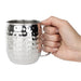 Olympia Barware Hammered Stainless Steel Mug 440ml Olympia