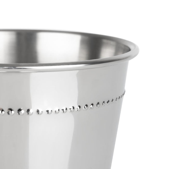 Olympia Barware Beaded Julep Cup Stainless Steel 370ml Olympia
