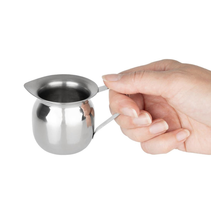 Olympia Stainless Steel Mini Milk Jug 78ml (6 Pack) Olympia