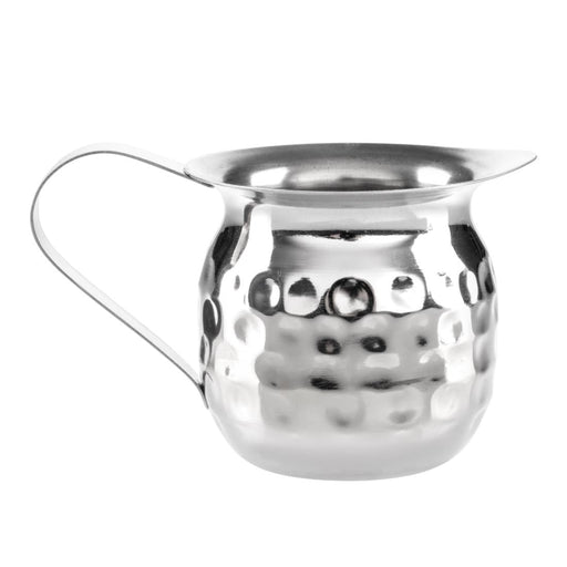 Olympia Hammered Stainless Steel Mini Milk Jug 78ml (6 Pack) Olympia
