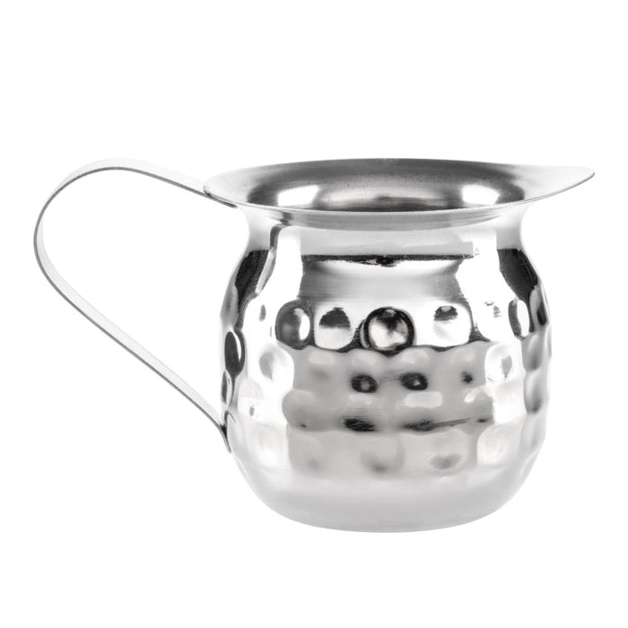 Olympia Hammered Stainless Steel Mini Milk Jug 78ml (6 Pack) Olympia