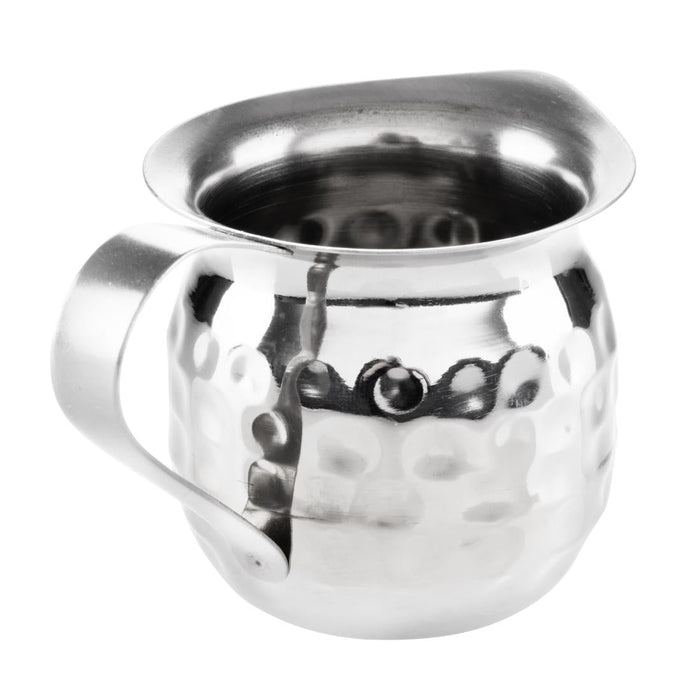 Olympia Hammered Stainless Steel Mini Milk Jug 78ml (6 Pack) Olympia