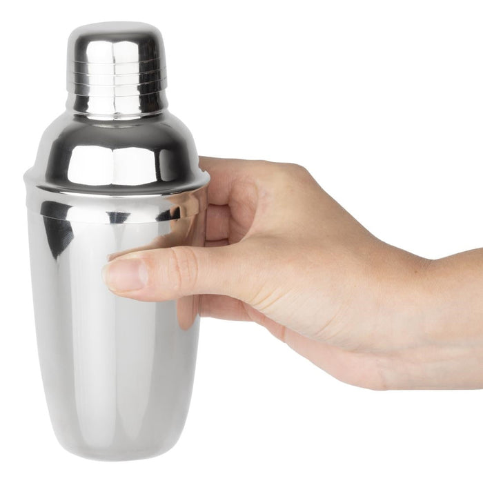 Olympia Mini 3-Piece Stainless Steel Cocktail Shaker 300ml Olympia