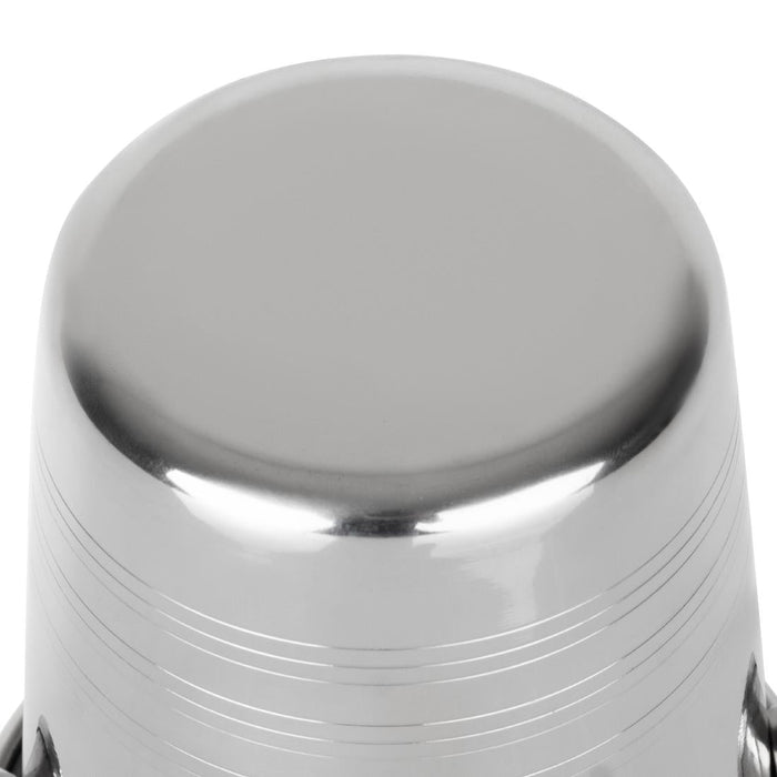 Olympia Ice Bucket with Handles and Etch Detail Stainless Steel 1050ml Olympia