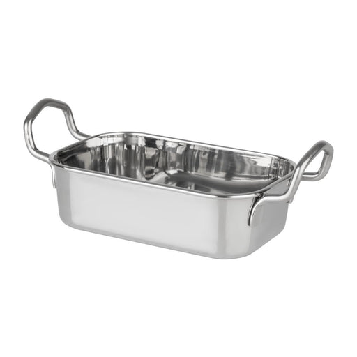 Olympia Table Presentation Rectangular Dish Stainless Steel 140x90mm Olympia
