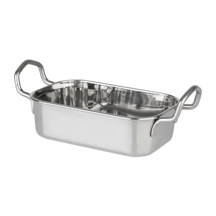 Olympia Table Presentation Rectangular Dish Stainless Steel 140x90mm Olympia