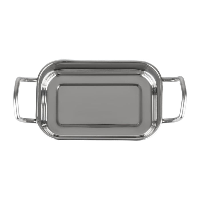 Olympia Table Presentation Rectangular Dish Stainless Steel 140x90mm Olympia