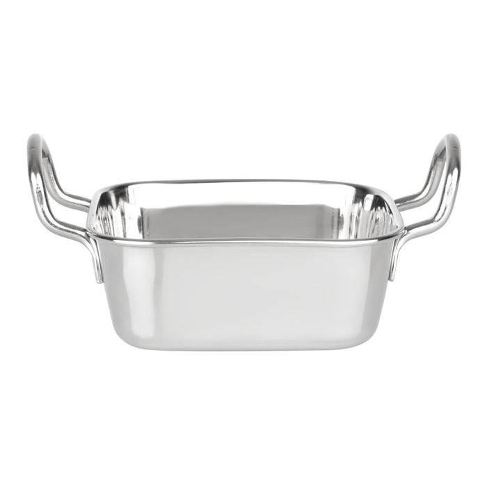 Olympia Table Presentation Square Dish Stainless Steel 115x115mm Olympia