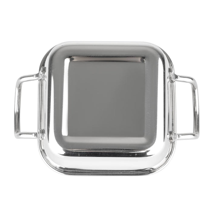 Olympia Table Presentation Square Dish Stainless Steel 115x115mm Olympia