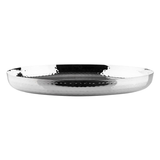 Olympia Hammered Stainless Steel Round Tray 320x35mm Olympia