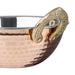 Olympia Copper Kadai Dish Stainless Steel Brass Handles 400ml Olympia