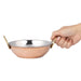 Olympia Copper Kadai Dish Stainless Steel Brass Handles 660ml Olympia