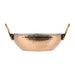 Olympia Copper Kadai Dish Stainless Steel Brass Handles 660ml Olympia
