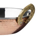Olympia Copper Kadai Dish Stainless Steel Brass Handles 660ml Olympia