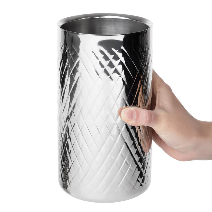 Olympia Geo Double Wall Wine Cooler Stainless Steel Olympia