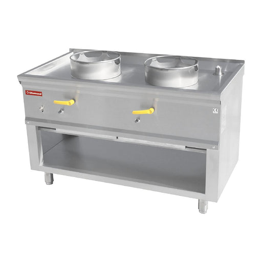 In-line wok burners Ø 290 mm. 21.44kW. Special-to-order