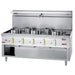 Wok burners: 3x Ø 290 mm. 21.44kW and 2x Ø 230mm. 10.13kW. Special-to-order
