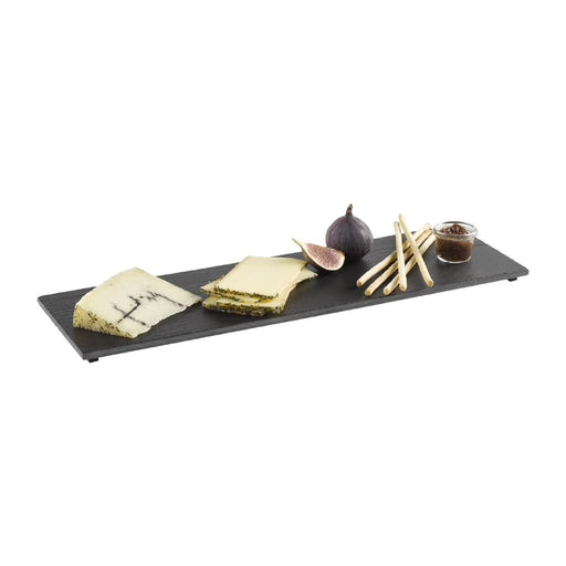APS Natural Slate Tray GN 2/4 Black 530x162mm APS
