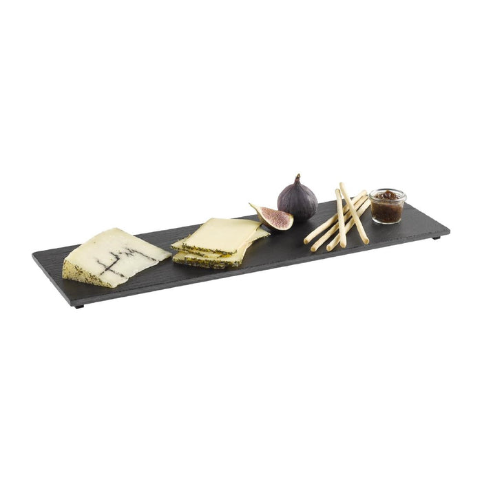 APS Natural Slate Tray GN 2/4 Black 530x162mm APS