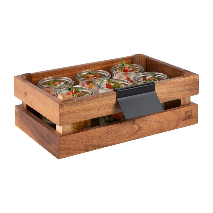 APS Inscription Labels Black 80x15x55mm (2 Pack) APS