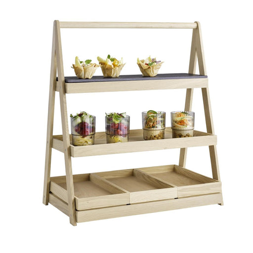 APS Valo Three-Tier Wooden Tray 555x325x640mm APS