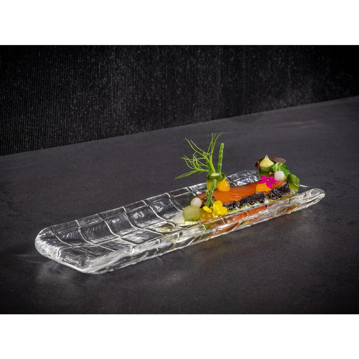 APS Takashi Sushi Board Clear Glass 190x65mm APS