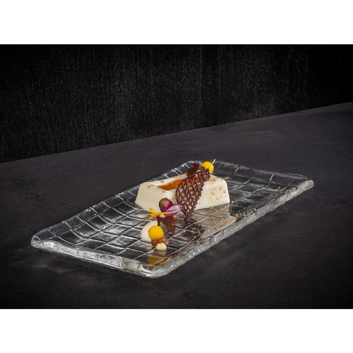 APS Takashi Sushi Board Clear Glass 260x130mm APS