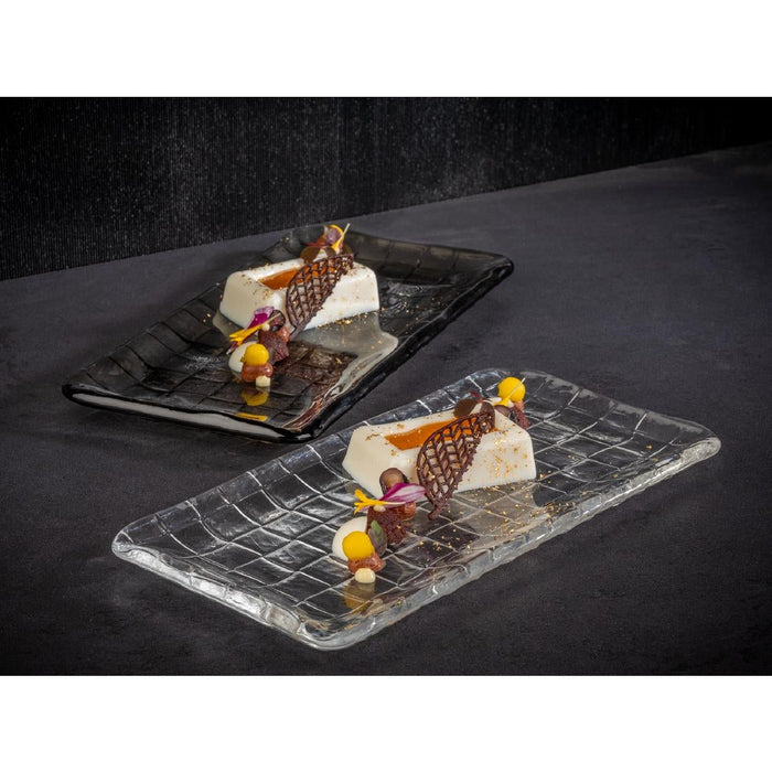 APS Takashi Sushi Board Clear Glass 260x130mm APS