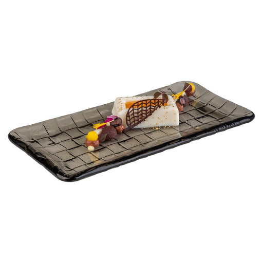 APS Takashi Sushi Board French Grey Glass 260x130mm APS