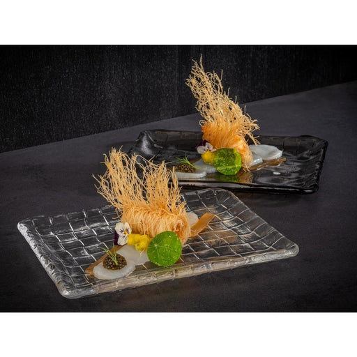 APS Takashi Sushi Board French Grey Glass 230x180mm APS