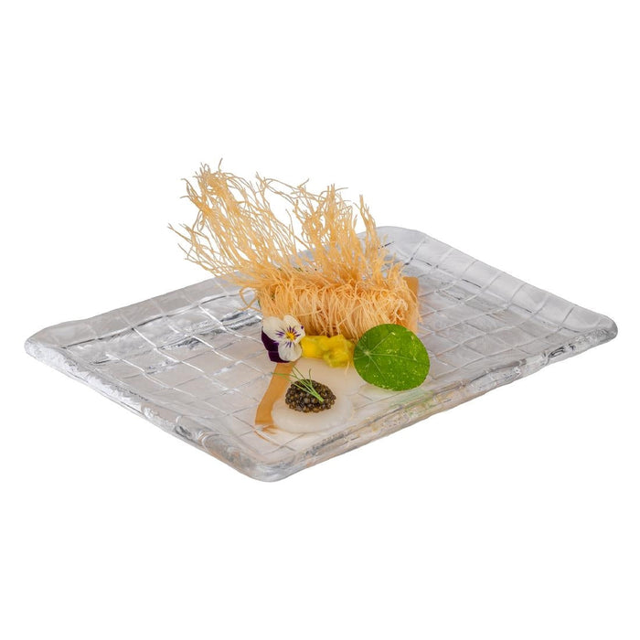 APS Takashi Sushi Board Clear Glass 230x180mm APS