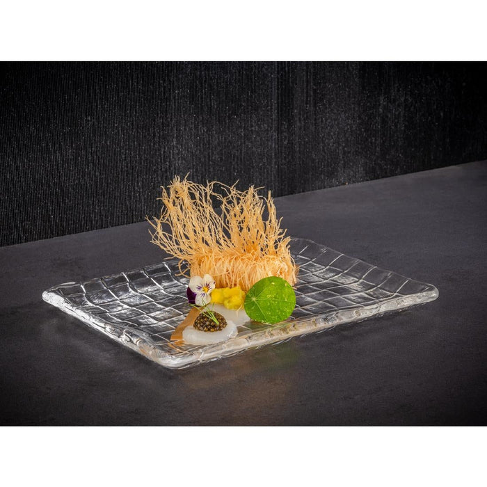 APS Takashi Sushi Board Clear Glass 230x180mm APS