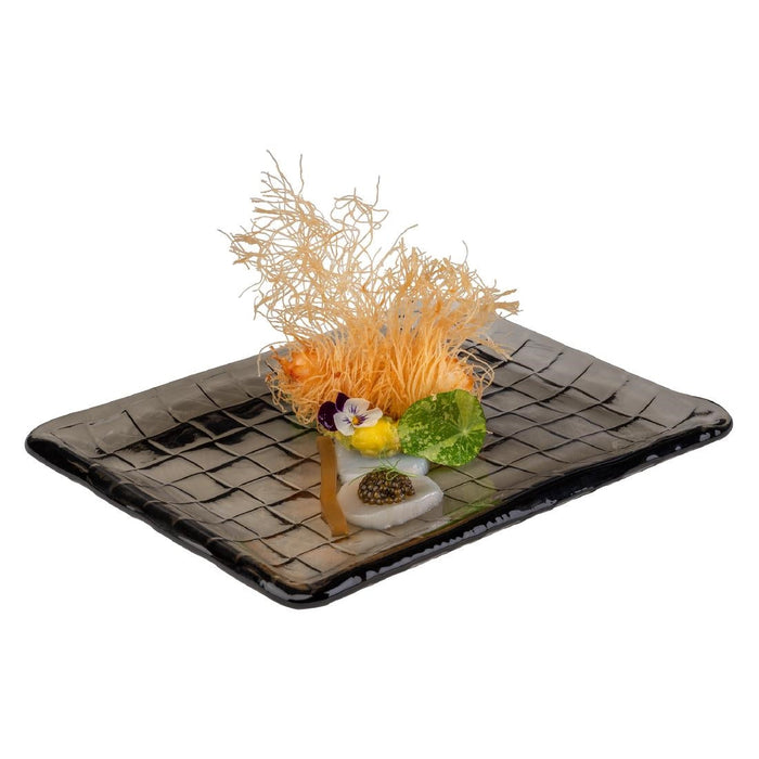 APS Takashi Sushi Board French Grey Glass 230x180mm APS
