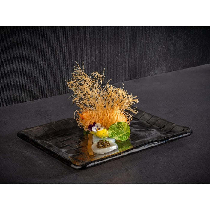 APS Takashi Sushi Board French Grey Glass 230x180mm APS