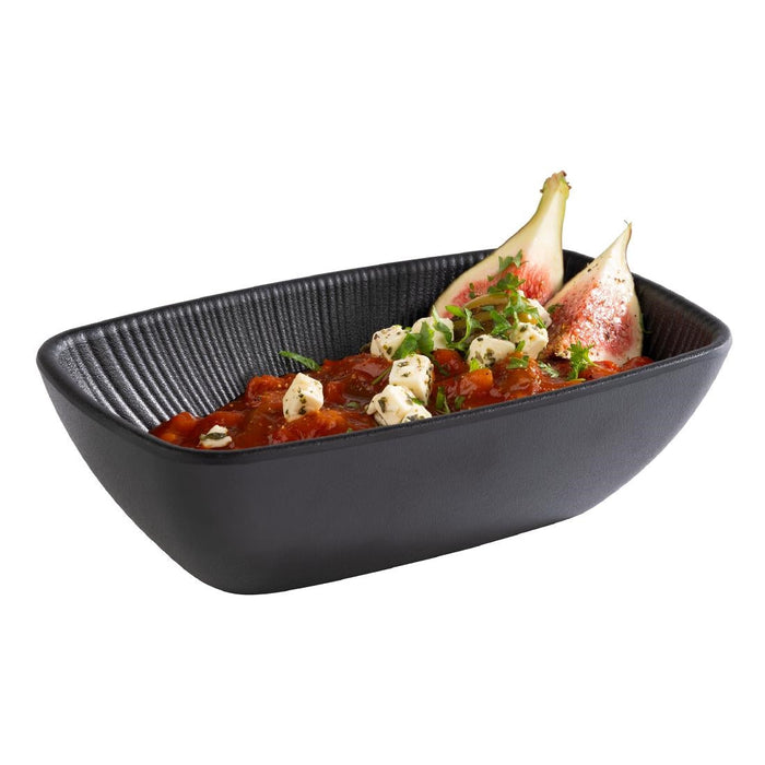 APS Nero Bowl GN 1/9 Black 176x108mm APS