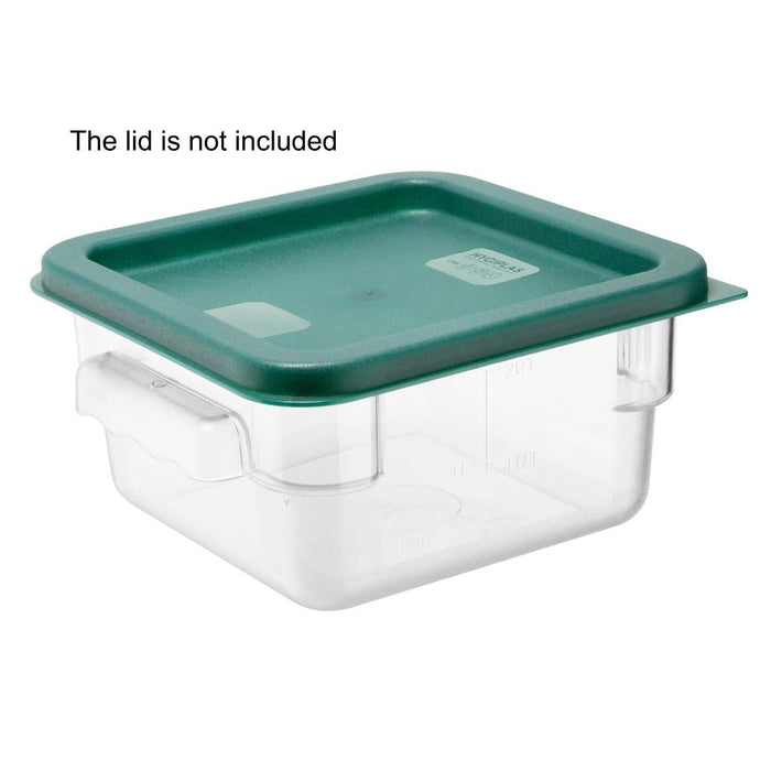 Hygiplas Polycarbonate Square Storage Container 1.5Ltr Vogue