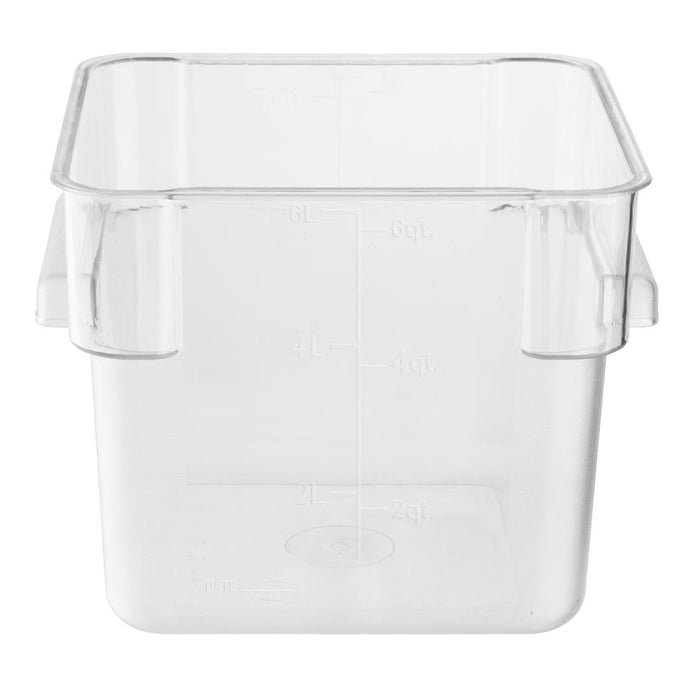 Hygiplas Polycarbonate Square Storage Container 5.5Ltr Vogue