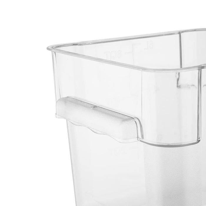 Hygiplas Polycarbonate Square Storage Container 5.5Ltr Vogue