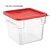 Hygiplas Polycarbonate Square Storage Container 5.5Ltr Vogue
