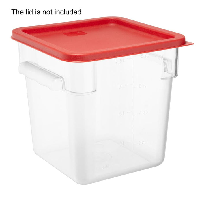 Hygiplas Polycarbonate Square Storage Container 7Ltr Vogue