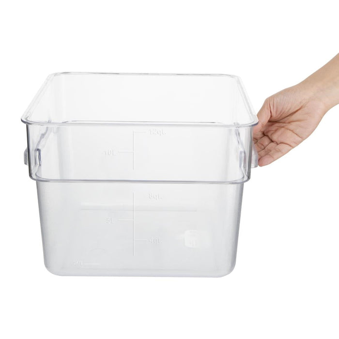 Hygiplas Polycarbonate Square Storage Container 10Ltr Vogue