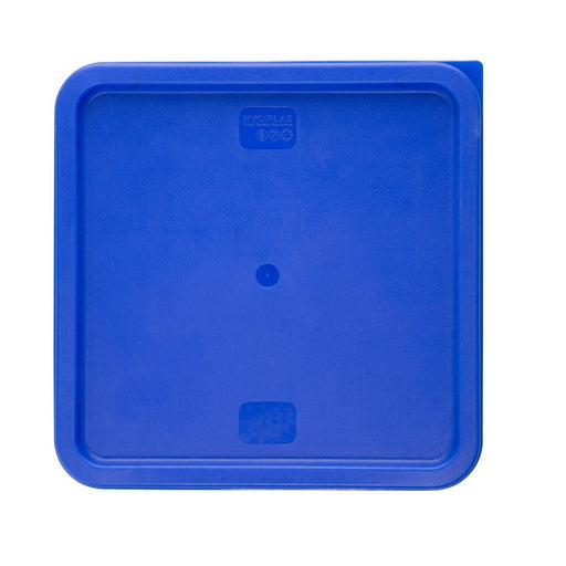 Hygiplas Square Food Storage Container Lid Blue Large Vogue