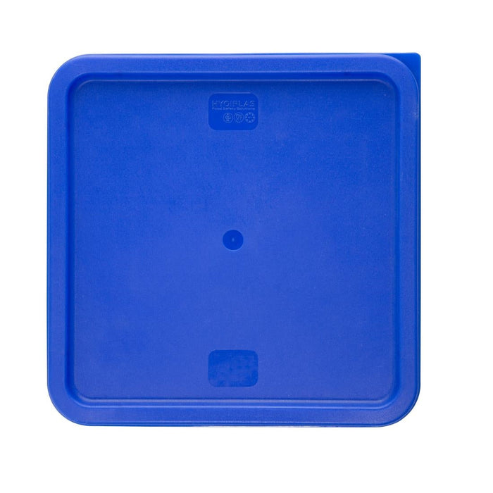 Hygiplas Square Food Storage Container Lid Blue Large Vogue