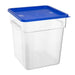 Hygiplas Square Food Storage Container Lid Blue Large Vogue