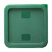Hygiplas Square Food Storage Container Lid Green Small Vogue
