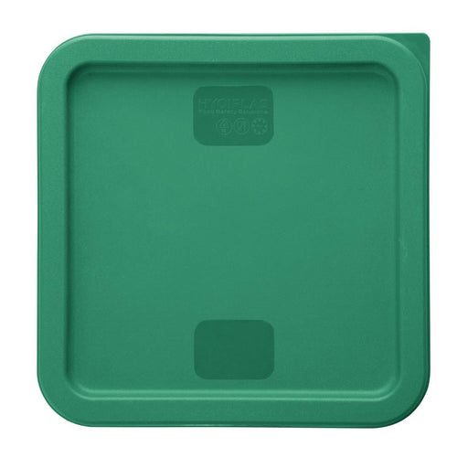 Hygiplas Square Food Storage Container Lid Green Large Vogue