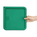 Hygiplas Square Food Storage Container Lid Green Large Vogue
