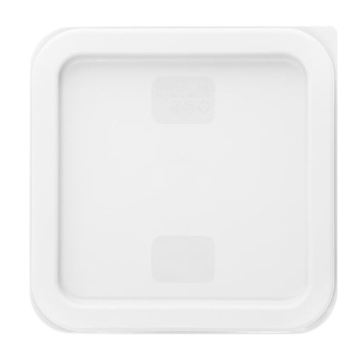 Hygiplas Square Food Storage Container Lid White Small Vogue
